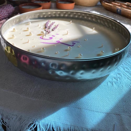 شمعة كبيرة جداً ٨ فتائل