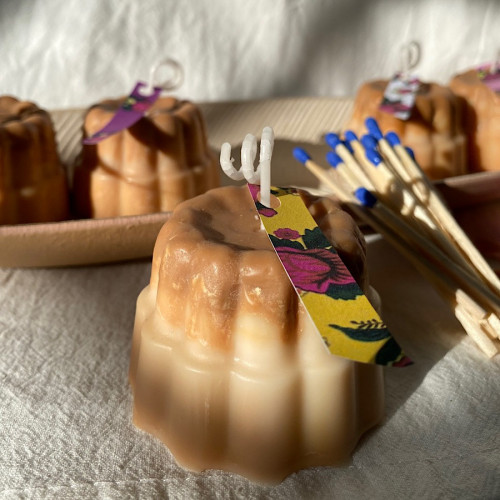 شمعة كريم كراميل