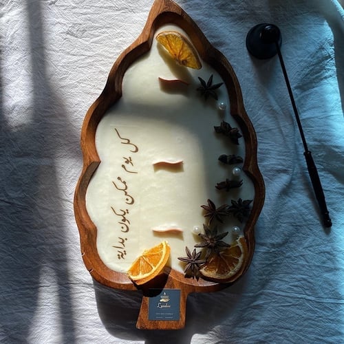 شمعة ورقة الخريف