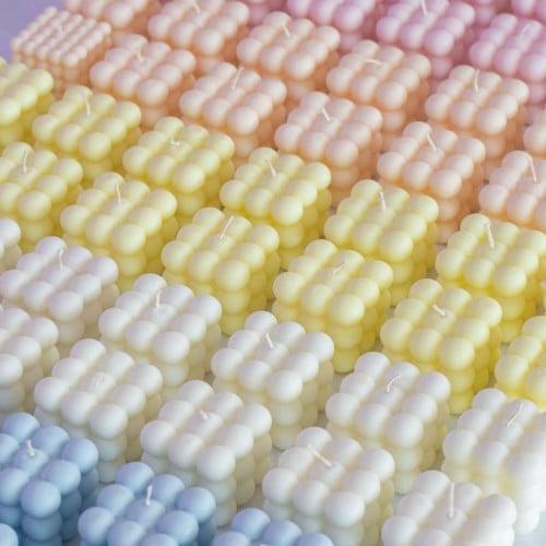 باكج 12 حبة شموع ببلز ملونة