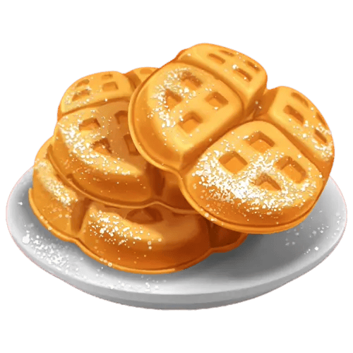 10 وافل ساده