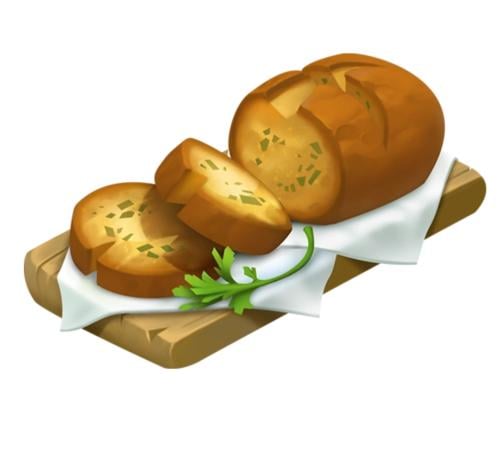 10 خبز الثوم .