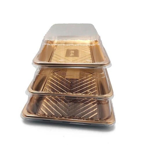 طبق حلى ذهبي صغير 19*13