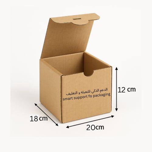 كرتون بنى مقاس 12*18*20 (ربطة)