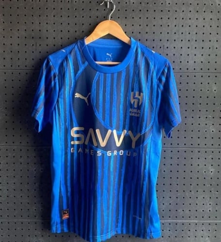 تيشيرت الهلال الازرق الخاص بنسخة كاس العالم