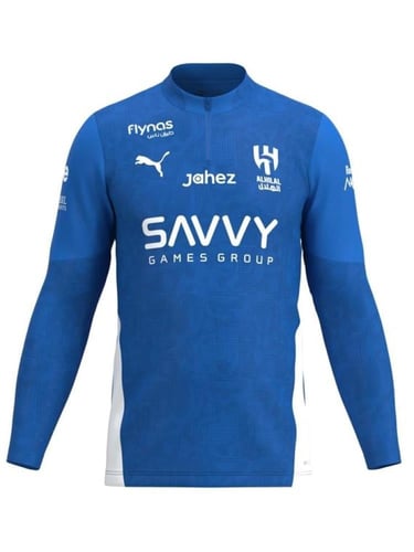 سويتر نادي الهلال للتدريب الأزرق الجديد 2025-2026