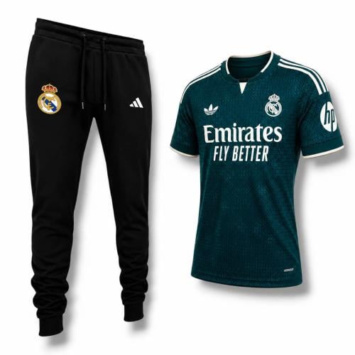 طقم نادي ريال مدريد 2027 – التيشيرت الاحتياطي مع ا...