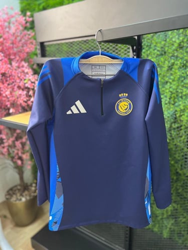 طقم تماربن نادي النصر الأزرق مع بنطلون - متجر ملك...