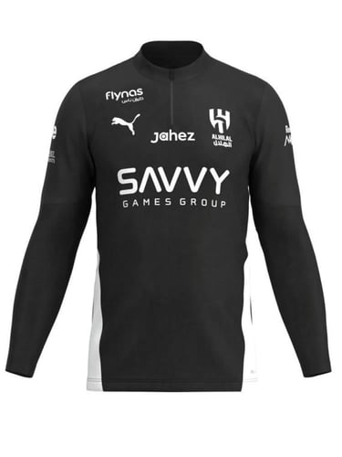 سويتر نادي الهلال للتدريب الأسود الجديد 2025-2026