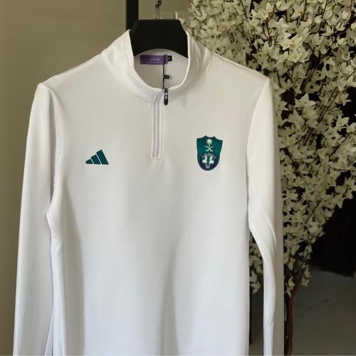 سويترات نادي الأهلي السعودي 2025 لون ابيض