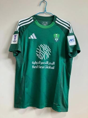 تيشيرت الاهلي الاخضر 2025 مع شعارات النخبة