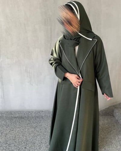 formal linen abaya