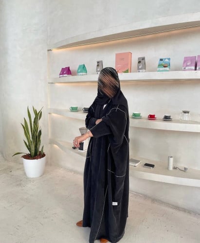 Black X white abaya