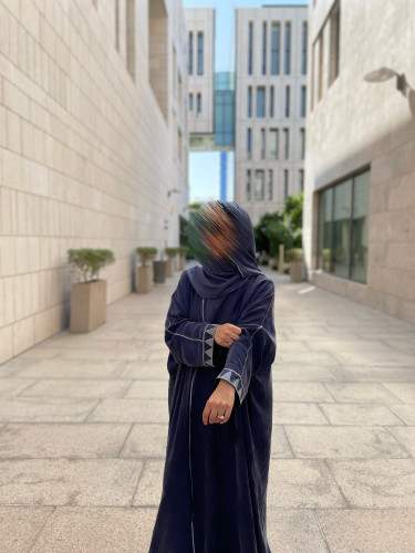 Blue abaya