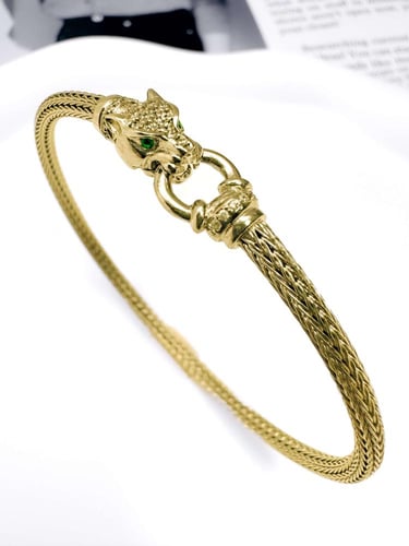 بناجر فضة 925 بتصميم Panther