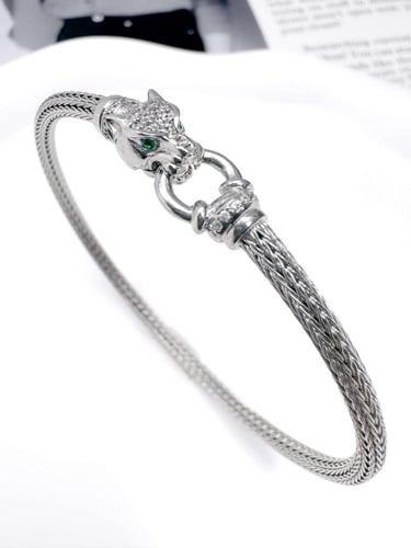 بناجر فضة 925 بتصميم Panther