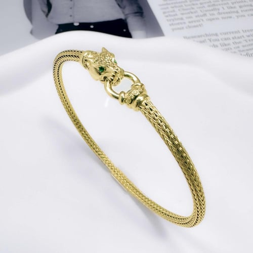 بناجر فضة 925 بتصميم Panther