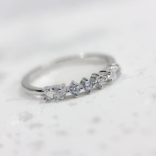 Classic 925 Silver Zircon Ring