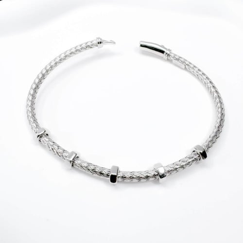 بناجر فضة 925 بتصميم عصري