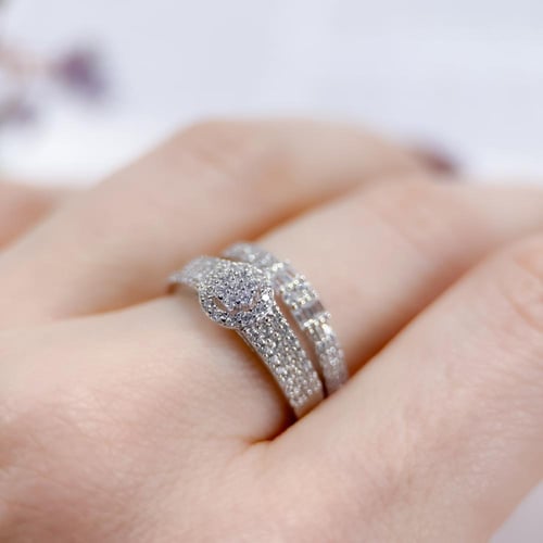 Two-Tone 925 Silver Ring