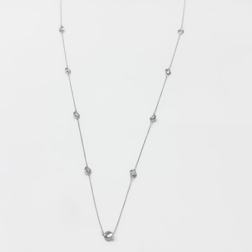 925 Silver Necklace with Zircon Stones