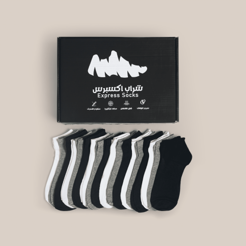 مجموعة شرابات اكسبرس 60 زوج للبالغين - للجنسين