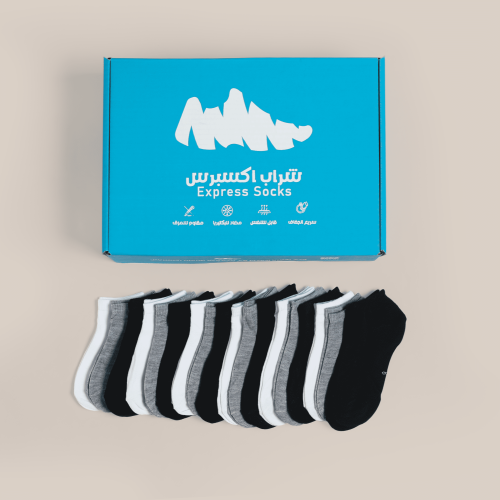 مجموعة شرابات اكسبرس 60 زوج للأطفال الجنسين