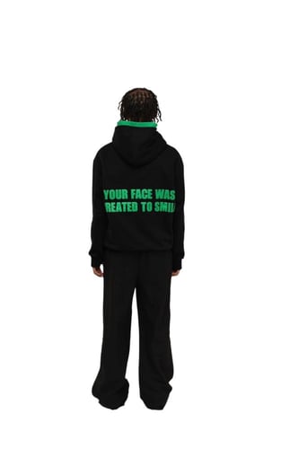 Black & Green Hoodie