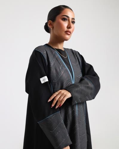 Printed fabric abaya