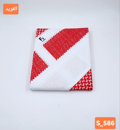شماغ الفريد احمر غامق S-586