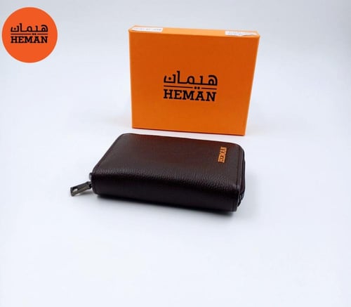 محفظة رجالية سحاب جلد من هيمان