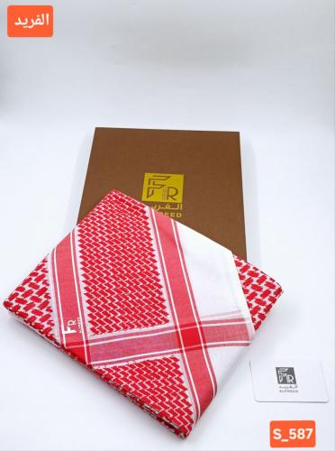 شماغ الفريد احمر S-587