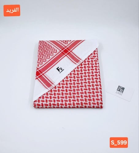 شماغ الفريد احمر لون رسمي S-599