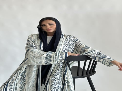 عباية قماش قطن هندي ابيض