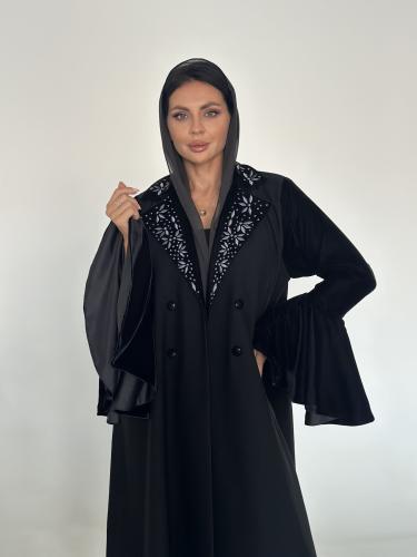 عبايه كريب و مخمل