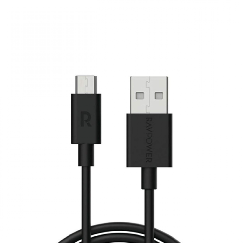 راف باور - كيبل مايكرو usb بطول 1متر - اسود