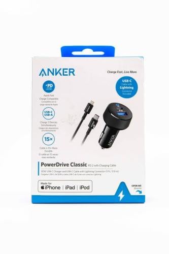 شاحن سيارة Anker PowerDrive PD 2 – 30 واط – بمنفذي...
