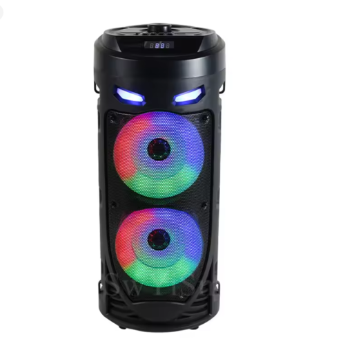 مضخم صوت باس حفلة كاريوكي مع ميكروفون سلكي