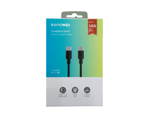 سلك شحن تايب سي إلى تايب سي من RAVPower