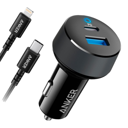 شاحن سيارة انكر باوردرايف كلاسيك 30 واط مع سلك شاح...