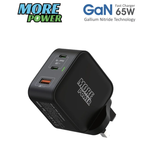 شاحن بيت 3 منفذ 65 واط 2 بي دي