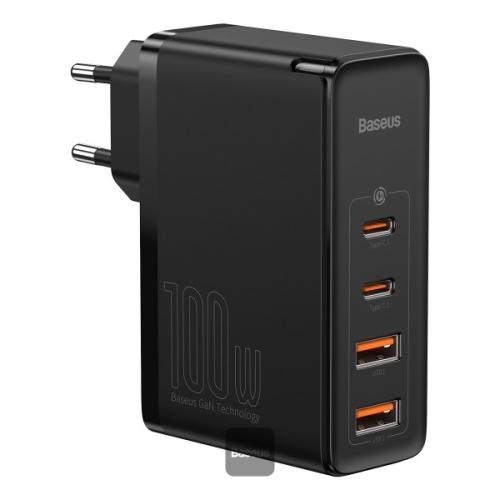 شاحن Baseus GaN2 فائق السرعة 100 واط مع منفذ USB-C...