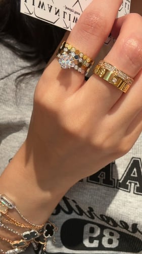 دبلة بي ماي لوف بدايموند-سلفر