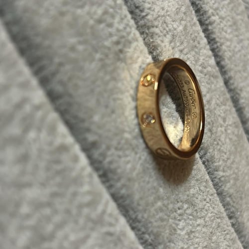 خاتم لوف نحيف روز قولد - سادة