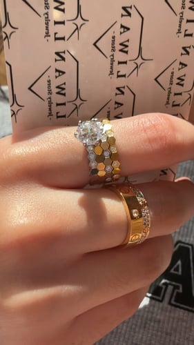 دبلة بي ماي لوف بدايموند-سلفر