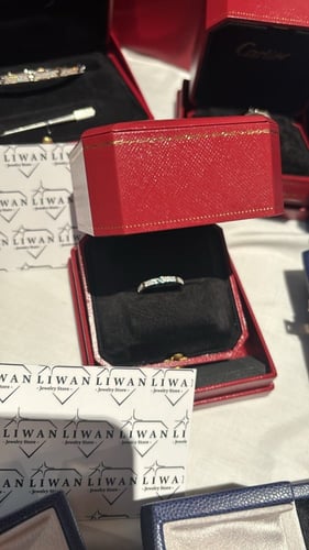 خاتم لوف فل دايموند نحيف-سلفر