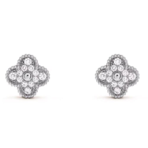 حلق فينتاج الامبرا فل دايموند - سلفر