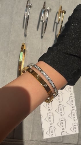 اسورة لوف فل دايموند نحيفة-سلفر