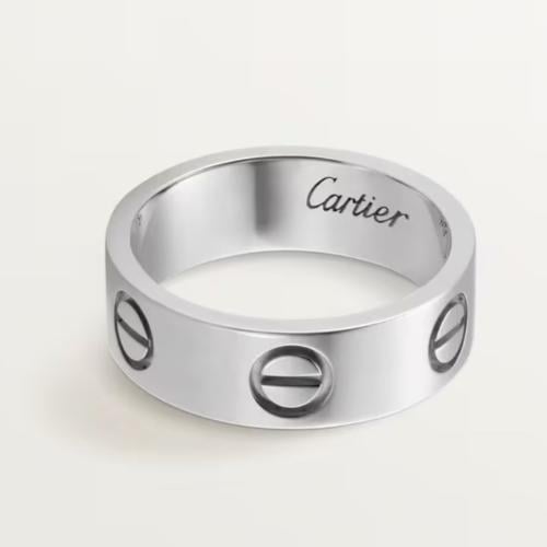 خاتم لوف عريض- سلفر