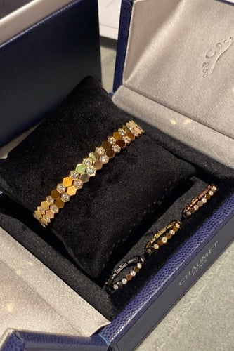 خاتم بي ماي لوف نص دايموند -روز قولد